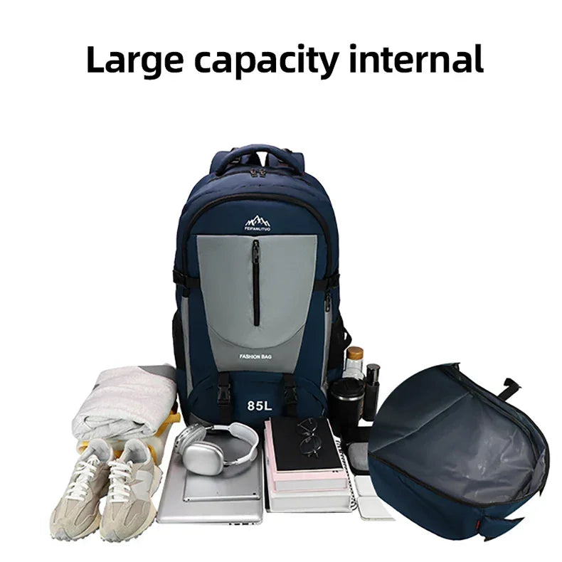 Climbing Backpack with Shoes Pocket Outdoor Travel Hiking Trekking Camping Sports Bag Large Mountaineering Luggage Rucksack