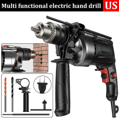 780W Multifunctional household hand drill High-power impact drill Electric screwdriver Wood, steel, wall drilling tools