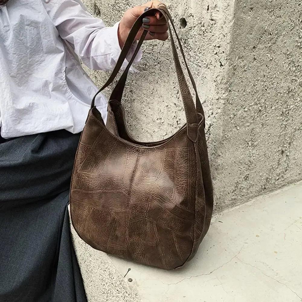 Women’s handbags vintage luxury leather shoulder bag designers large modern fashion brand female