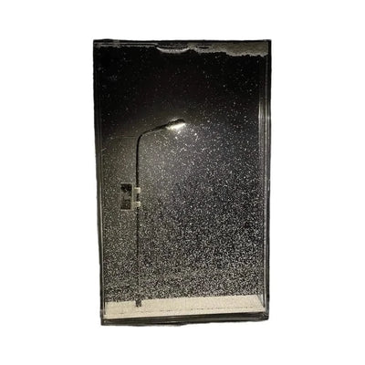 Snow Lamp Handmade DIY Snowy Streetlight Lamp Material Snowy Night Flowing Hemp Creative Snow Scene Night Light Christmas Gift