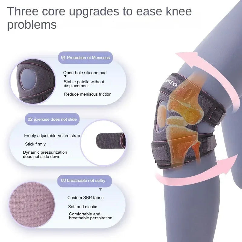 Knee Braces for Knee Pain Relief Compression Knee Sleeves with Patella Gel Pad  Side Stabilizers  Knee Support for Meniscus Tear