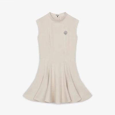 Women Golf Dress Sleeveless Outdoor SportsSlim Fit Sexy Dress Beige Black Outfit Women Clothes
