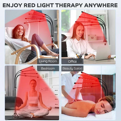 Led Red&Near Infrared Light Healthcare Lamp 660&850 nm Sauna for Full Body Face Joint Muscle Relieve Beauty Health Gadget Device