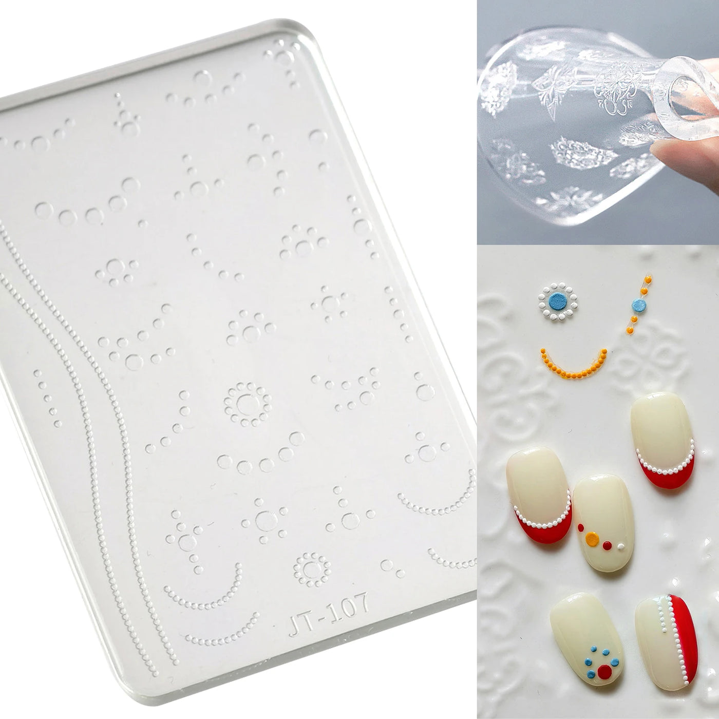 Geometric Bowknot Grid Lace Flora Edge Nail Art Silicone Carving Mold Mould Star Daisy Flower Charms Bow Tie Snowflake Template