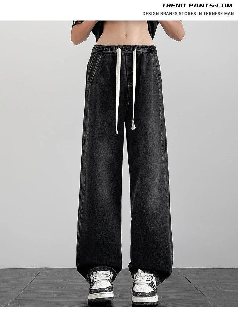 Men's denim pants American retro straight leg jeans loose and breathable suitable for daily casual street men's essential items