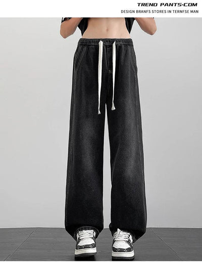 Men's denim pants American retro straight leg jeans loose and breathable suitable for daily casual street men's essential items