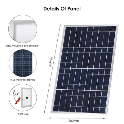 Outdoor Solar Panel 600W 12V Polycrystalline USB Power Portable Rechargeable Solar Cell Solar Generator for Home Lighting Camp