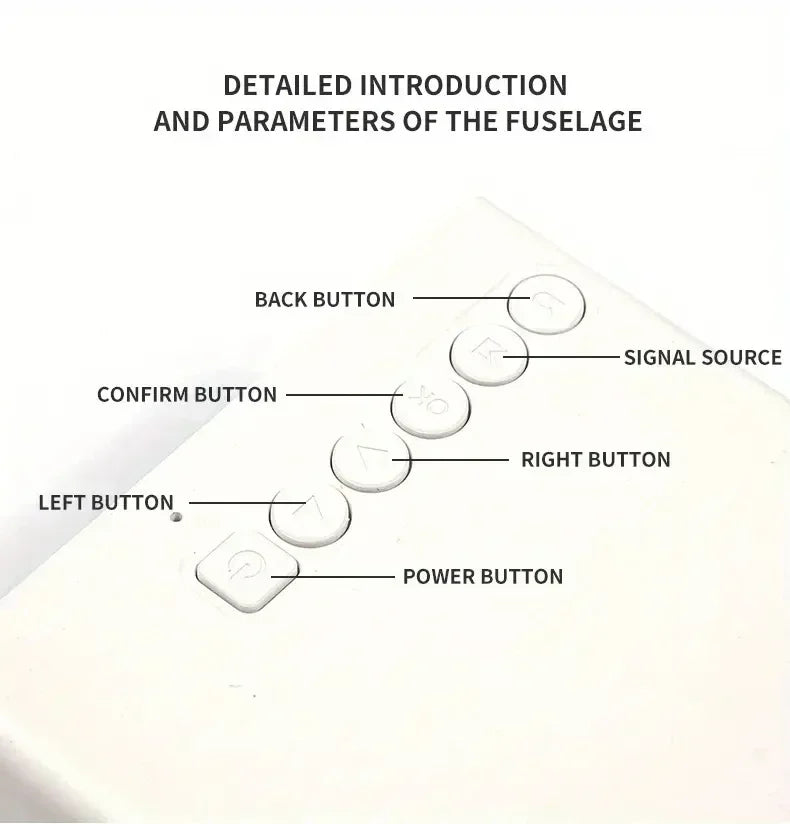 Mini portable YG300 projector, suitable for home theater, phone, compatible with USB and HDMI connections