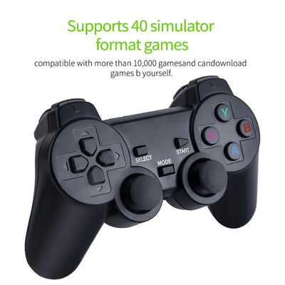 Video Game Console Retro Handheld Game Console 64G with Built-in 20000 Wireless Game Controller Children's Game Stick Christmas