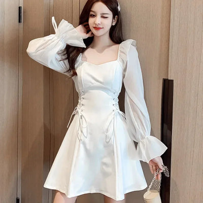 Dresses for Women Sensual Sexy A Line Spring Autumn Woman Long Sleeve Dress On Sales Designer Korean Fashion G Y2k Hot Promotion