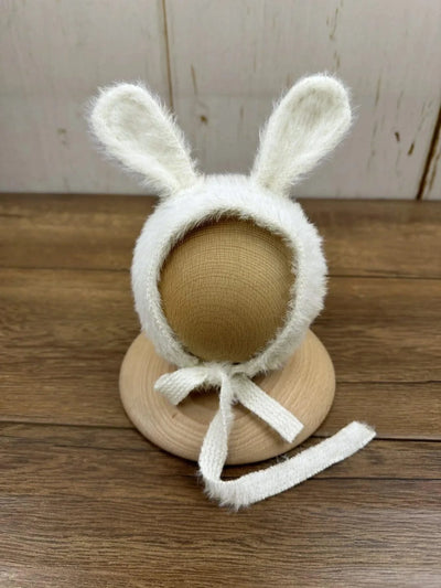 Newborn Photography Props Knitted Rabbit Doll Baby Outfit  |Cosplay Glasses Accessories