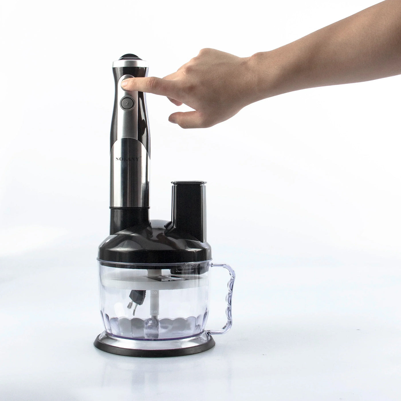 8-in-1 Electric Food Processor, Multifunctional with Chopper Blender Grinder for Shakes, Purees and Vegetables