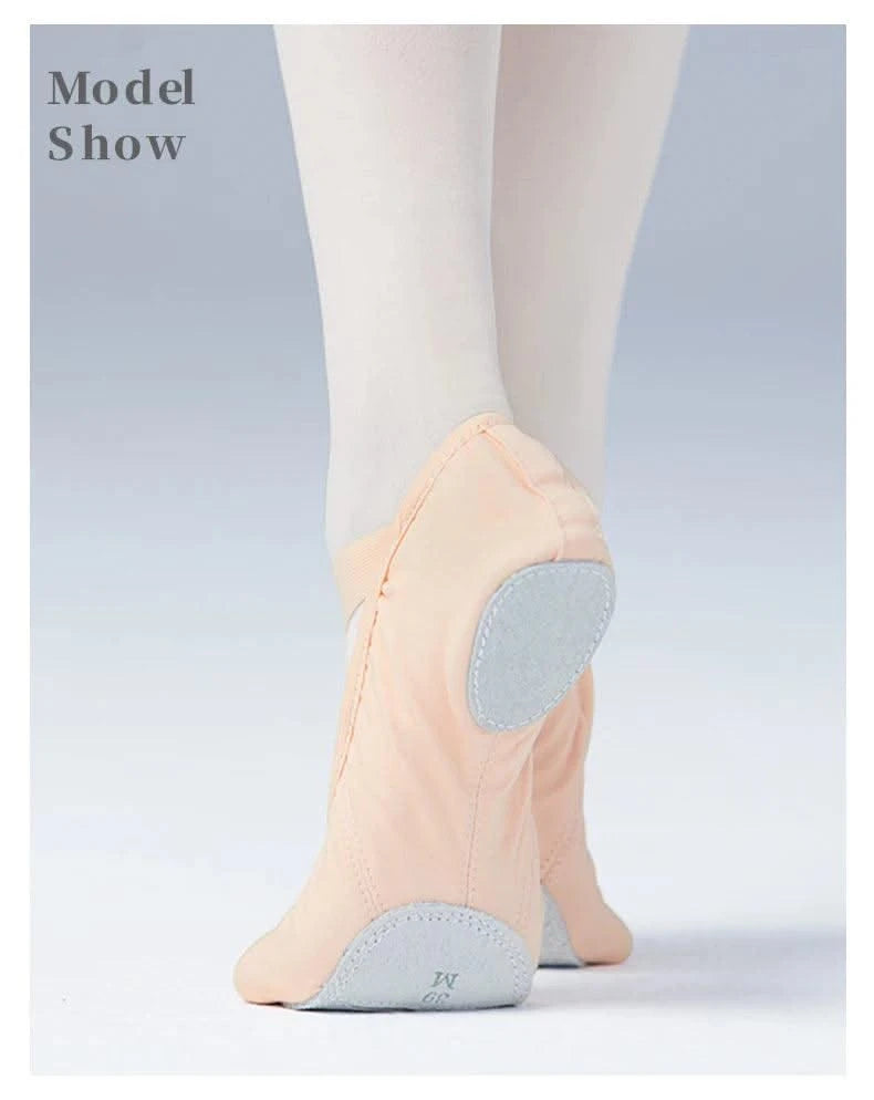 Ballet Dance Shoes for Women Girls Teenager Big Split Sole Ballet Shoes Children Adult Elastic Ballet Practice Dancing Slippers