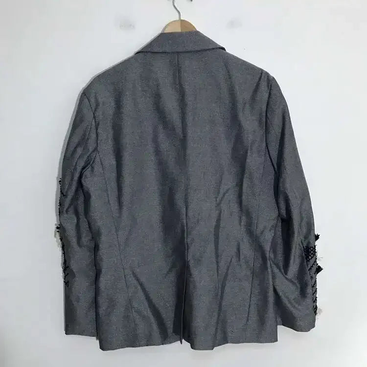 PFHQ Autumn Texture Design Niche Men's Blazers Streetwear Outdoor Patchwork Sports Baggy High Quality Delicacy Suit Coat 21Z1391