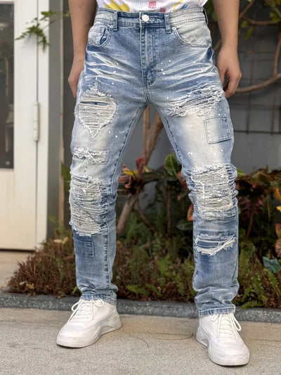 New Men's Denim Jeans for 2025  Breathable and Refreshing  Retro styled for Streetwear  Versatile and Suitable for All Occasions