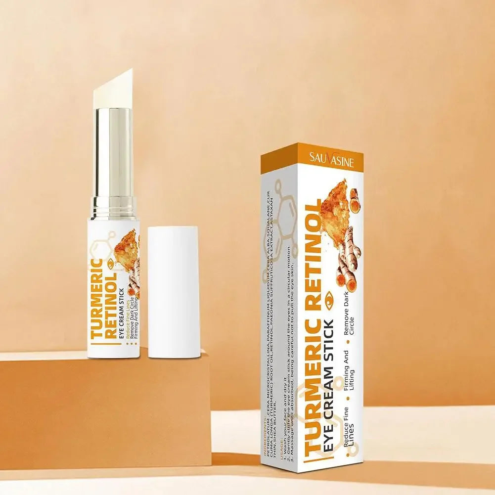 Turmeric Brightening Face Serum+Eye Cream Stick set,Dark Spot Corrector,Hydrating & Moisturizing,fading fine lines skin care set