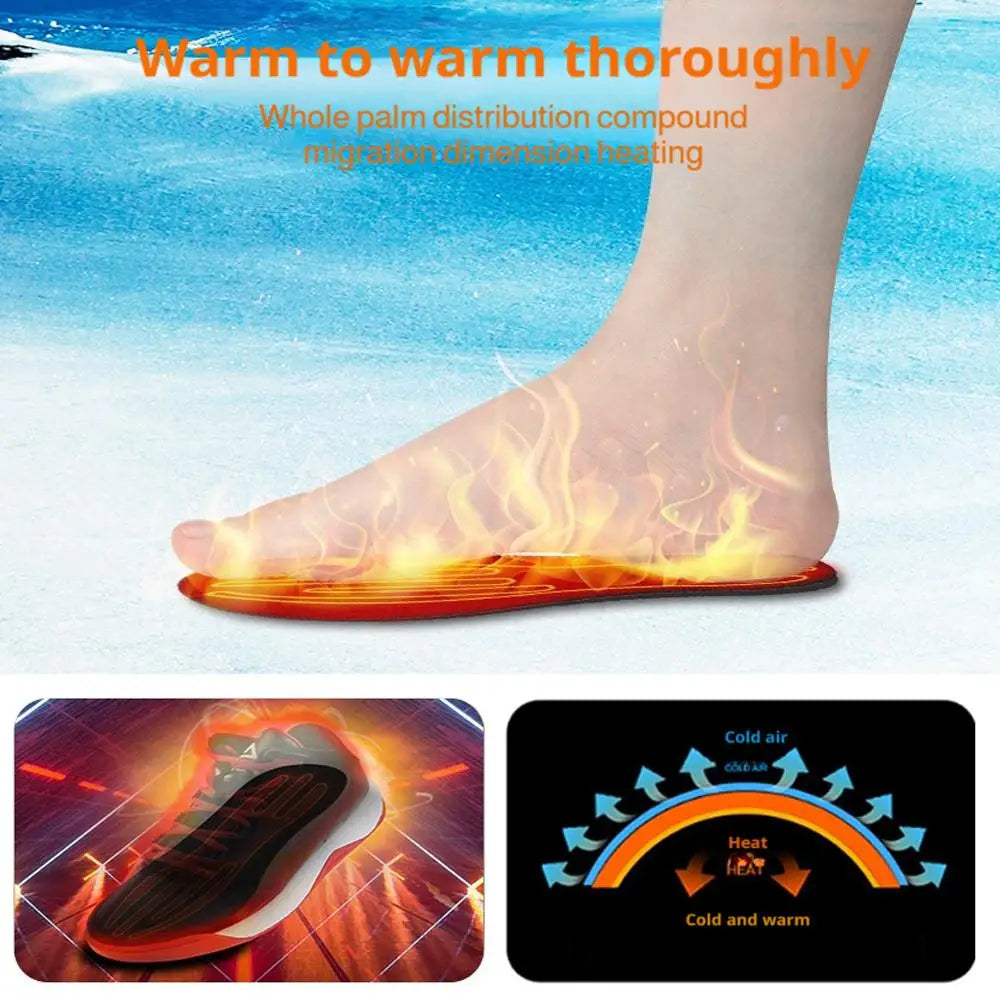 Winter Electric Foot Heating Pad USB Charging Washable Soft Plush Foot Heater Home Office Foot Warming Mat Keep Warm Tools