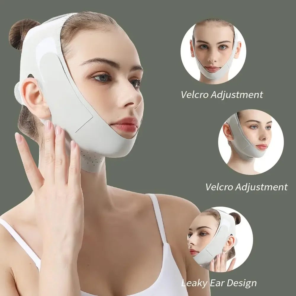 New Reusable Face Slimming Bandage Women V Line Face Shaper Chin Cheek Lift Up Belt Facial Massage Strap Skin Care Beauty Tools
