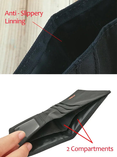 2023 Minimalist Slim Nylon Wallet For Men Women Slimline Ultra Thin Mini Small Male Female Zipper Coin Purse Compact Money Bag