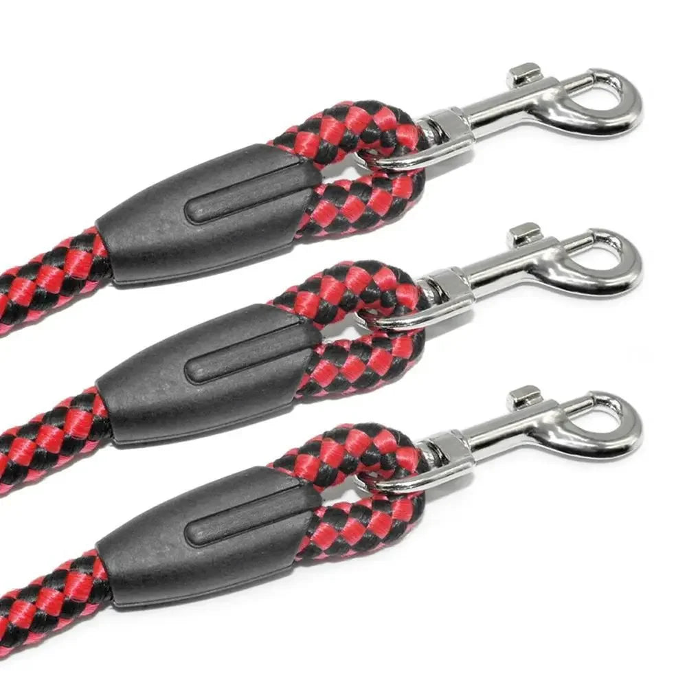 Durable 3 Way Couplers Rope Safety Cord Triple Pet Leashes Pet Supplies Braid Pet Rope Puppy Rope Leash Leash Lead Pet Leashes