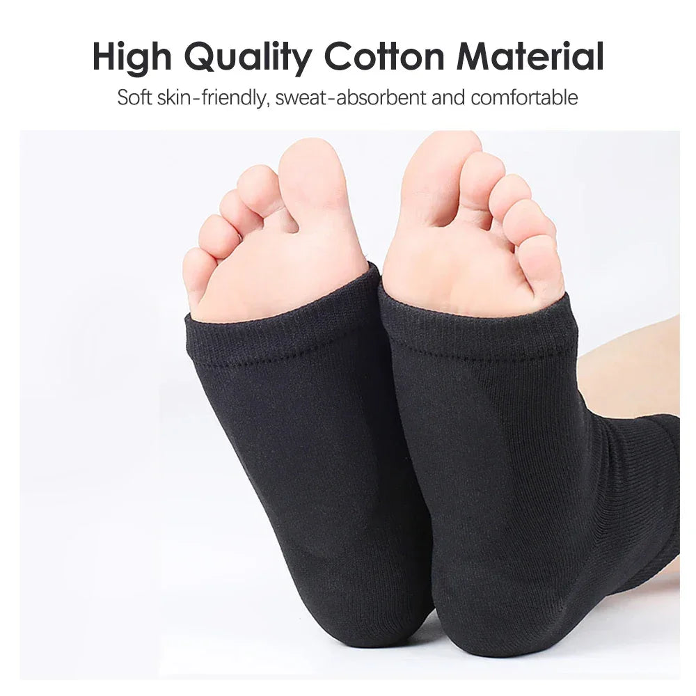 2 in 1 Arch Support Sleeves Plantar Fasciitis Heel Spurs Foot Care Flat Feet Relieve Fatigue Sleeve Socks Orthotic Insoles Pads