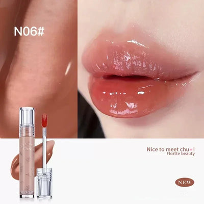 FLORTTE Beauty Lip Lasting Tint First Kiss Series Water Glossy Nice To Meet Chu Blooming Liquid Lipstick Makeup Women Cosmetics