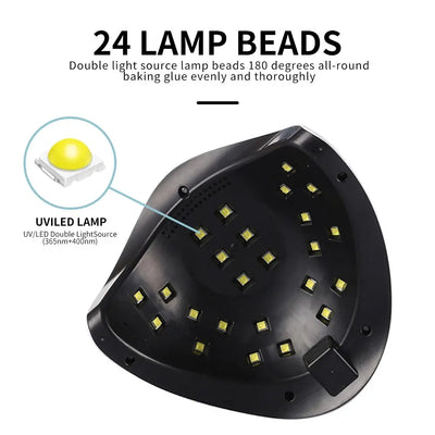 Professional Nail UV LED Lamp for Nails Dryer Machine Nail Home Use Light Uv Gel Varnish Manicure Drying Equipment Tools