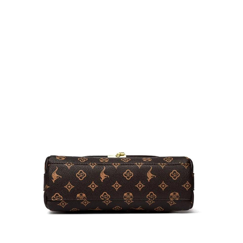 Genuine brand luxury handbags women bags designer women’s vintage monogram print handbag top-handle crossbody design