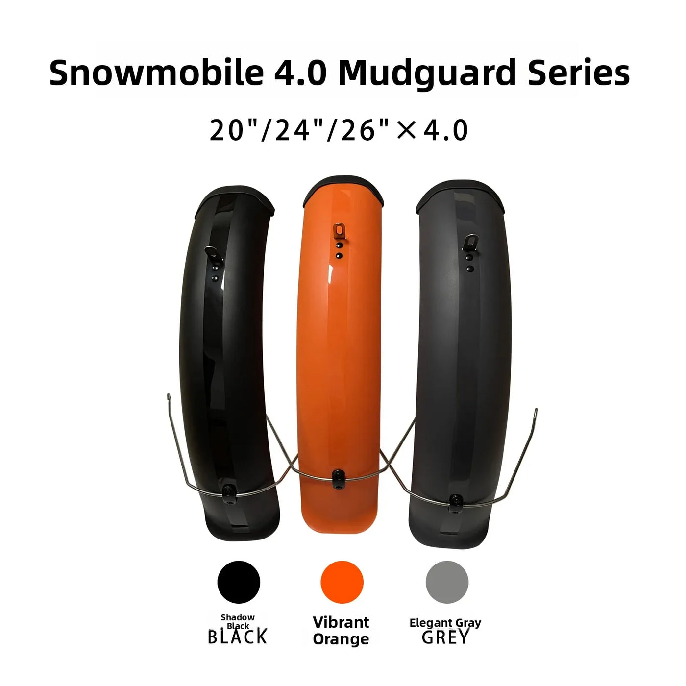 20-Inch 4.0 Snow Bike Muuard Full Coverage Lithium- Bicycle Mud Flap Fat Tire Bike All-Mountain Off-Road ible