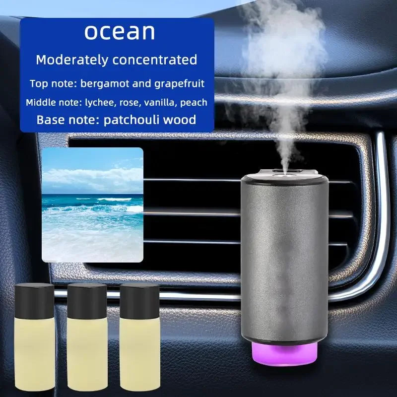 Car Air Vent Humidifier Aroma Humidifier Essential Oil Diffuser Auto Electric Air Diffuser Aroma Cars Air Freshener Perfume