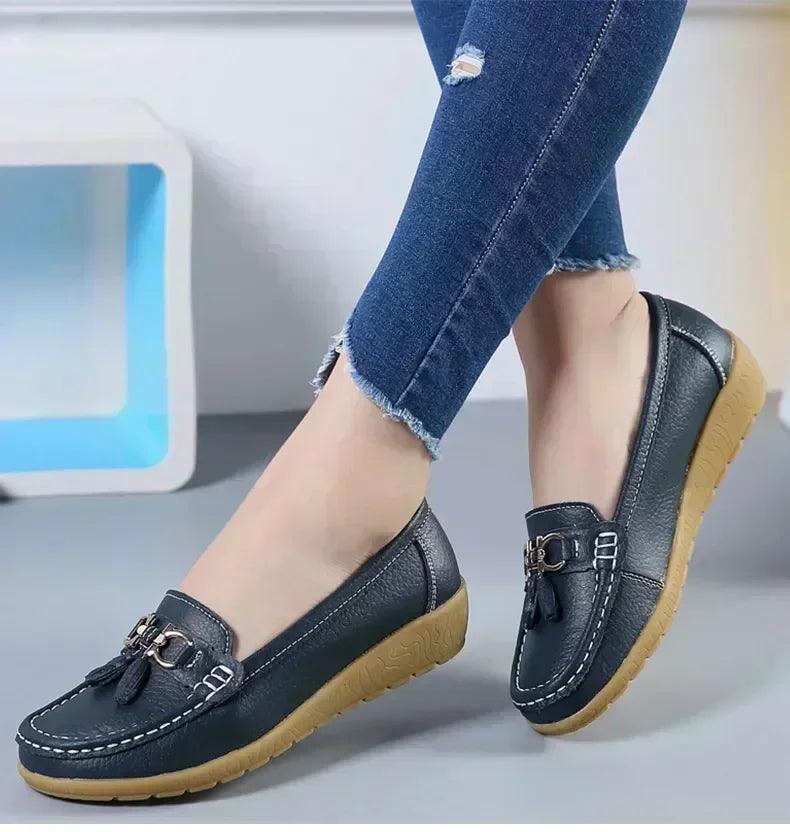 Women slip on loafers flat shoes moccasins casual sneakers
