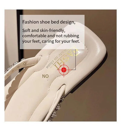 Beach flip-flops women wear high-grade summer new flat-bottomed non-slip holiday online celebrity toe sandals.