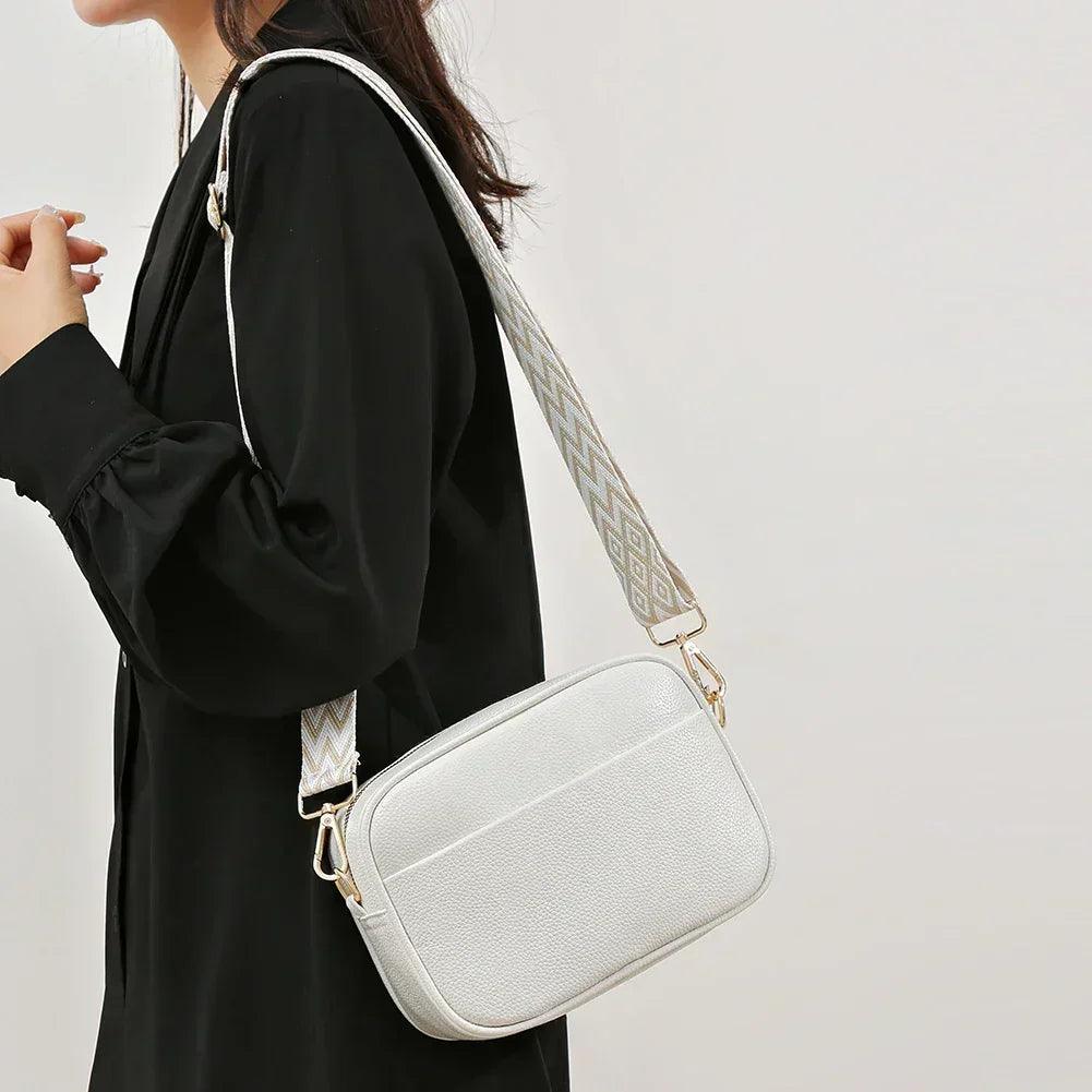 Fashion women handbag luxury brand leather tote bags for shoulder 2024 designer solid color messenger