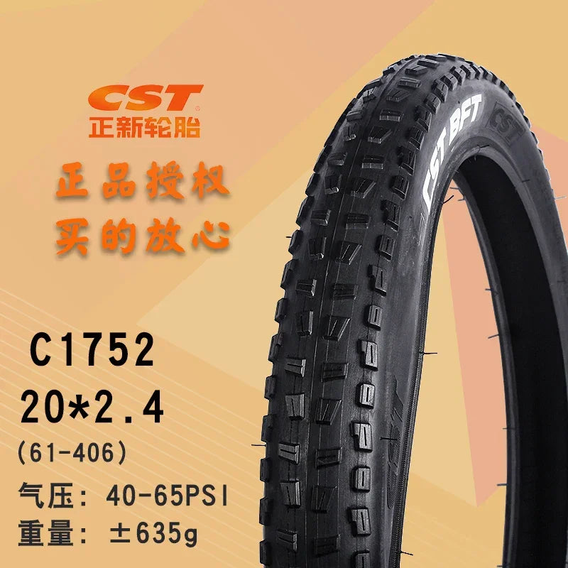 CST BFT-Mountain Bike Tire, Snow Tires for Electric Bike, City Fat Tires, C1752 ATV Tire, 27.5x4.0, 26x2.25, 27.5x4.0