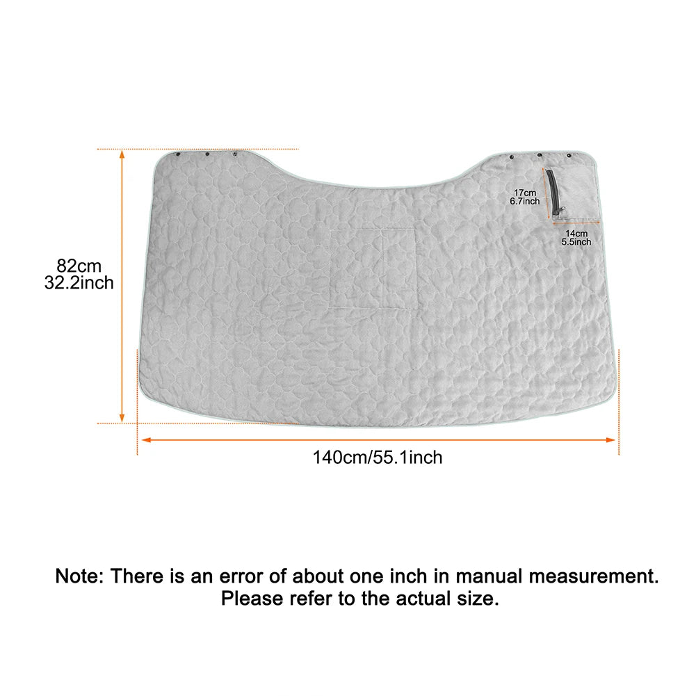 Wearable USB Electric Heated Blanket 3 Heating Levels Fleece Heated Blanket Quickly Heated Cape Pad for Home Office Car