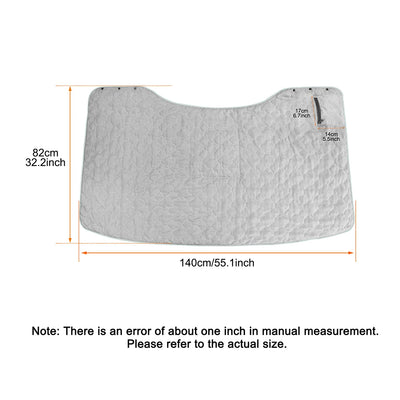 Wearable USB Electric Heated Blanket 3 Heating Levels Fleece Heated Blanket Quickly Heated Cape Pad for Home Office Car