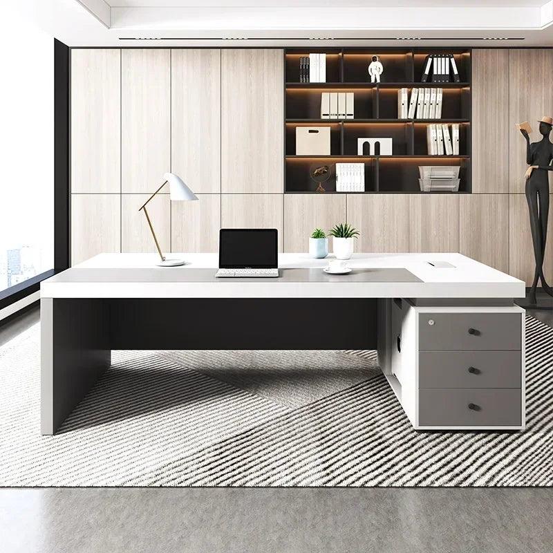 Office table desk standing home organizer modern supplies accessoriesfurniture bedside workstation escritorios de