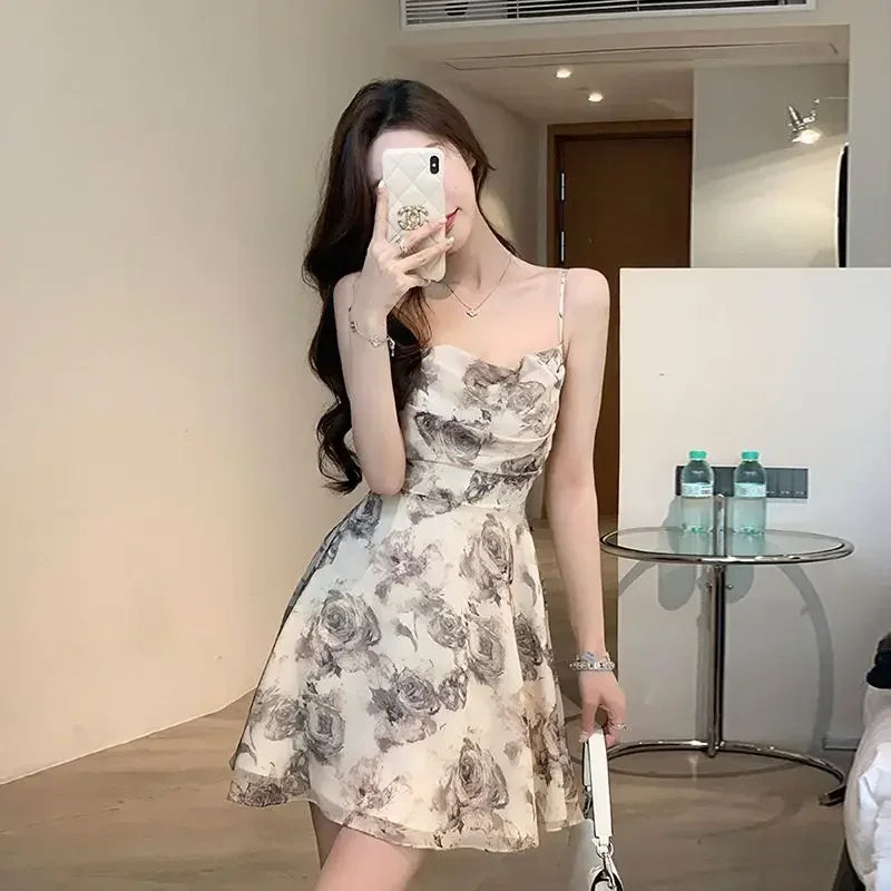 Slip Woman Dress Mini Sundress Off Shoulder Clothes Dresses for Women 2024 Beach Short Promotion Cheap Casual Retro New in X Y2k