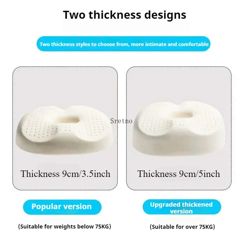 Latex Hemorrhoid Seat Cushion Thickened Office Beautiful Buttocks Pregnant Women Buttocks Pad Hollow Tailbone Protect Cushions