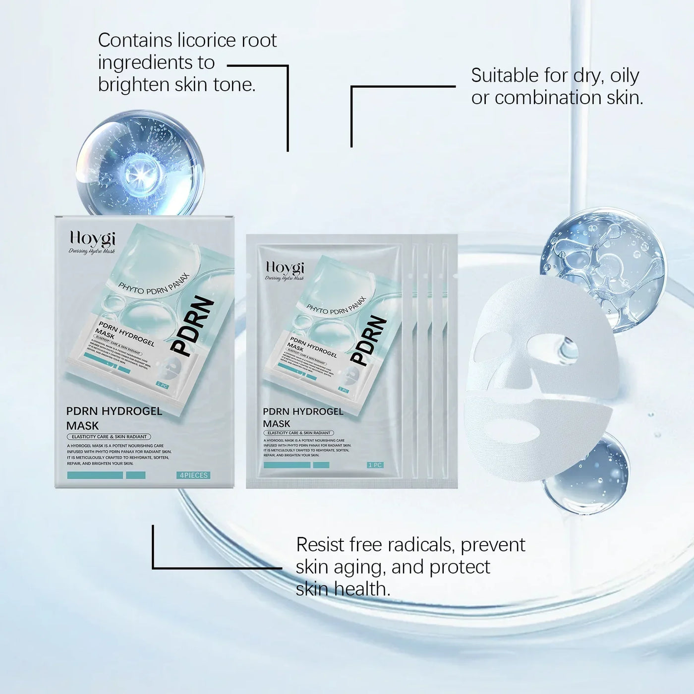 Collagen Face Mask Anti Aging Firming Moisturizing Refreshing Shrink Pore Brightening Overnight Mask Hyaluronic Acid Facial Mask