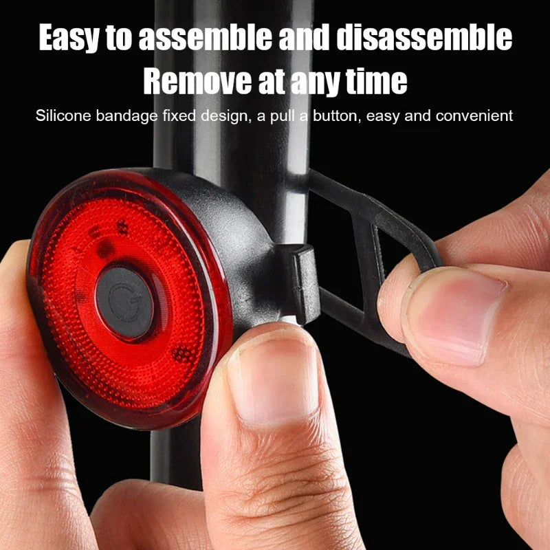 Bicycle Tail Lamp Headlight 400 Lumens Waterproof LED Warning Light Mountain Bike Luminous Night Riding Equipment Bike Lights