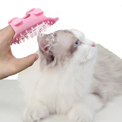 Pet Cat Hair Removal Massage Comb Cats Scratching Rubbing Brush kitten Grooming Self Cleaning Wall Corner Cat Scratcher Combs
