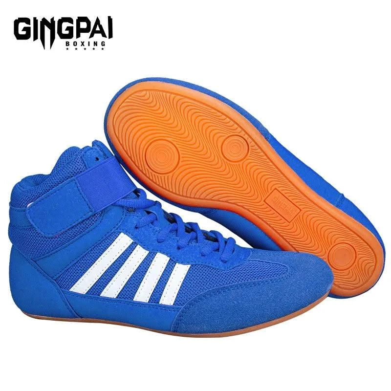 Boxing wrestling shoes children's adult training men women combat fighting Sanda high top shoes boots strength weightlifting gym
