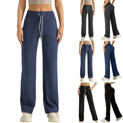 Women's Yoga Wide Leg Pants With Pockets