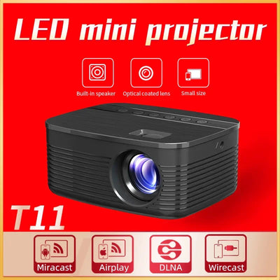 Mini Portable Projector Home Theater Smart TV LED Video Support 4k 1080P Movie Screen Android Car Outdoor Game Mobile Pocket