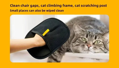 Pet Grooming Gloves Dog Grooming Equipment Anti-static Pet Hair Removal Brushes for Cats and Dogs on Clothes Sofas Carpets Etc.