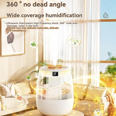 2024 New Humidifier Double Spray High Mist Atmosphere Light Household Bedroom Dormitory Constant Humidity Aromatherapy USB Humid