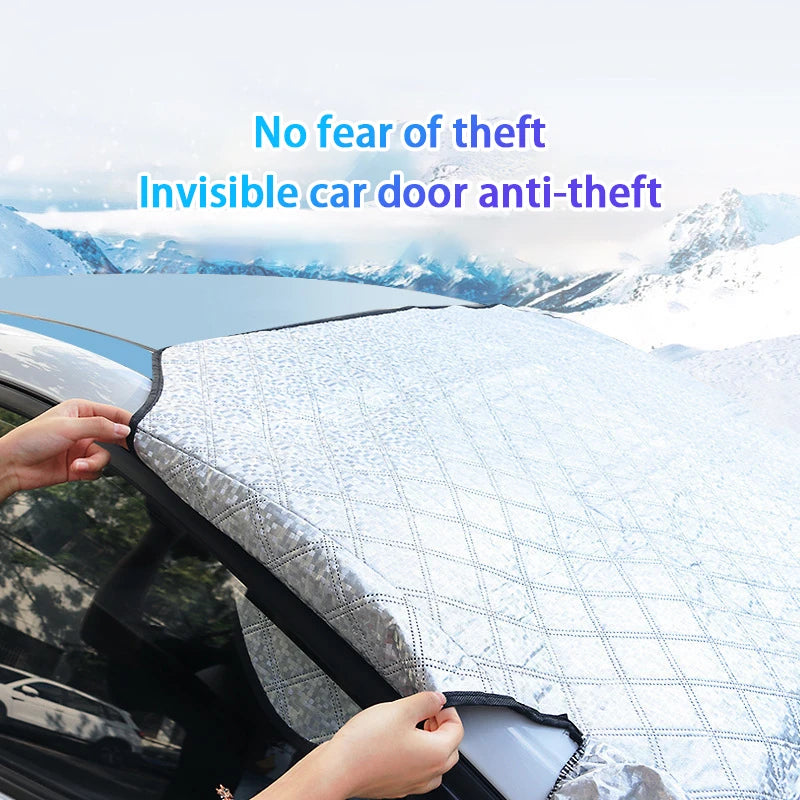 SEAMETAL Magnetic Car Windshield Snow Shield Four Seasons Car Cover Front Window Anti UV Frost Protection Snow Cover Sunshade