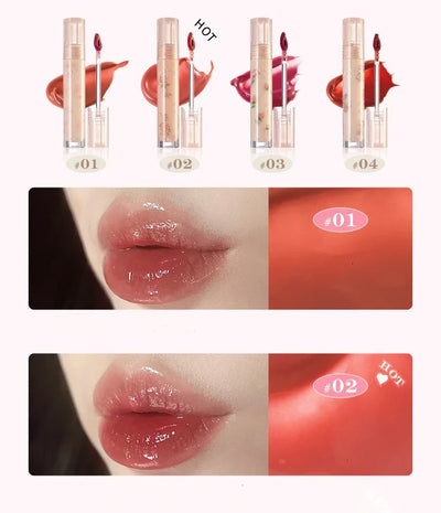FLORTTE Beauty Lip Lasting Tint First Kiss Series Water Glossy Nice To Meet Chu Blooming Liquid Lipstick Makeup Women Cosmetics