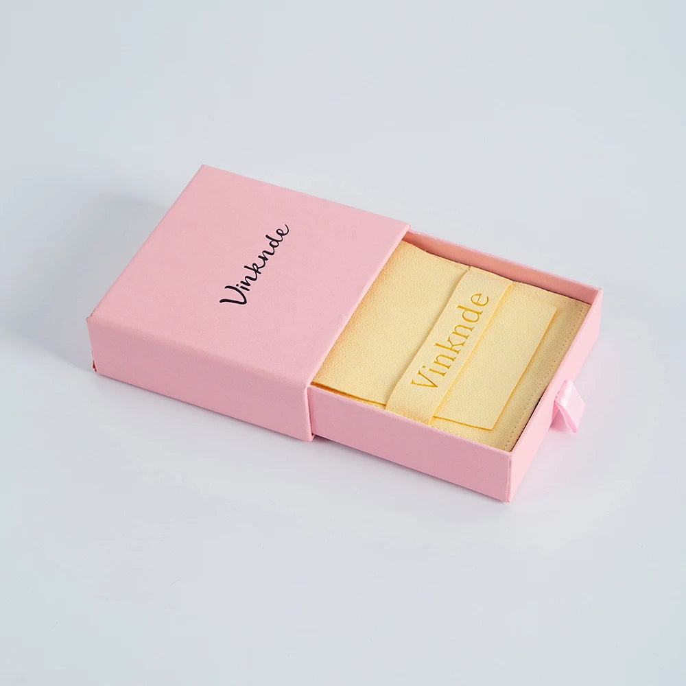Custom Logo Luxurious Jewellery Packaging Pouch Printed Cardboard Drawer Box Fashion Jewelry Rings Packaging Box With Suede Bag